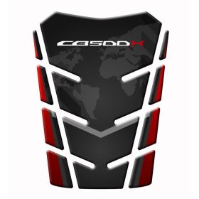 TANK PAD STICKER RESINED RED FITS HONDA CB 500 X 2013-2015