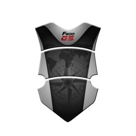 TANK PAD STICKER RESINED SILVER FITS BMW F 800 GS / ADVENTURE 2013-2014