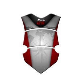 PROTEGE RESERVOIR ADHESIF RESINE BLANC ROUGE FITS BMW F 800 GS / ADV 2013-2014