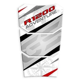 TANK PAD STICKER RESINED WHITE RED FITS BMW R 1200 GS ADV 2014-2018