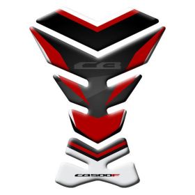 TANK PAD STICKER RESINED WHITE RED FITS HONDA CB 500 F 2013-2017