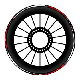 ADHESIFS ROUES BLANC ROUGE FITS BMW S 1000 XR
