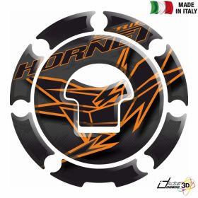 FUEL CAP RESINED STICKER BLACK ORANGE FITS HONDA HORNET CB 600 2011 2013