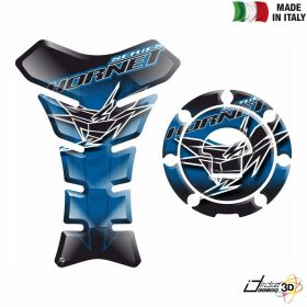 ADESIVI 3D SERBATOIO + TAPPO BLU NERO FOR