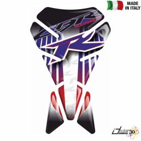TANK PAD RESINED 3D STICKER BLUE RED FITS HONDA CBR 125 250 600 1000 RR