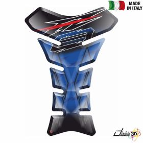 TANK PAD RESINED 3D STICKER BLUE RED FITS YAMAHA FZ8 FAZER 800 2010 2015