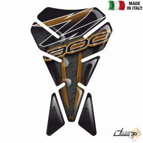 STICKER TANK PAD RESINED 3D DARK GOLD FITS KAWASAKI Z 800 Z800 2013 2016