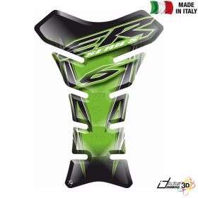 TANK PAD RESINED STICKER GREEN BLACK FITS KAWASAKI ER6N ER6F 650 2009 2016