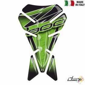 STICKER TANK PAD RESINED GREEN BLACK FITS KAWASAKI Z 800 Z800 2013 2016