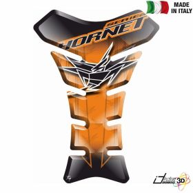 STICKER TANK PAD ANTI SCRATCH RESINED ORANGE BLACK FITS HONDA HORNET CB 600 900