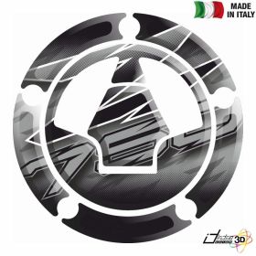 FUEL CAP RESINED STICKER GREY BLACK FITS KAWASAKI Z 750 Z750 2007 2012