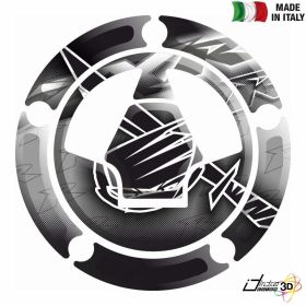 ADESIVO 3D TAPPO BENZINA GRIGIO NERO FOR
