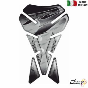 AUFKLEBER TANKSCHUTZ 3D SILBER SCHWARZ FITS YAMAHA FZ1 FAZER 1000 2006 2015