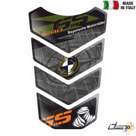 PROTEGE RESERVOIR ADHESIF RESINE 3D GRIS VERT FITS BMW R 1200 GS ADVENTURE