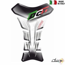 TANK PAD ANTI SCRATCH RESINED STICKER WHITE BLACK FITS DUCATI 848 1098 1099 748