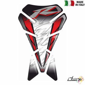 TANK PAD ANTI SCRATCH RESINED STICKER WHITE RED FITS YAMAHA YZF 1000 R1