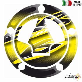 FUEL CAP RESINED STICKER YELLOW BLACK FITS KAWASAKI ER6N ER6F 650 2009 2016