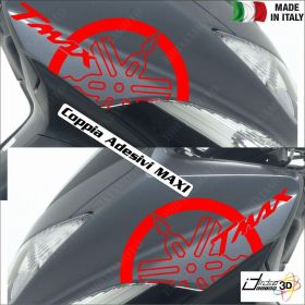 COPPIA ADESIVI DIAPASON CARENA ROSSO FOR