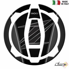 FUEL CAP STICKER RESINED BLACK FITS KAWASAKI Z 900 2017-2019