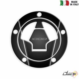 FUEL CAP STICKER RESINED BLACK FITS KAWASAKI VERSYS 1000 2016-2018