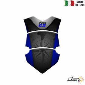 TANK PAD STICKER RESINED BLACK BLUE FITS BMW F 800 GS 2013-2014