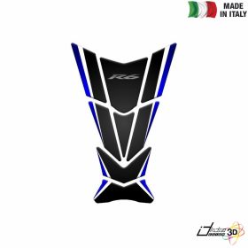 TANK PAD STICKER RESINED BLACK BLUE FITS YAMAHA YZF 600 R6 2009-2014