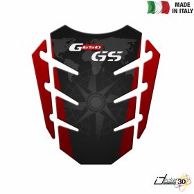 TANK PAD STICKER RESINED BLACK RED FITS BMW G 650 GS 2010-2016