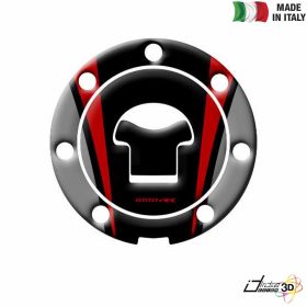 FUEL CAP STICKER RESINED BLACK RED FITS HONDA CBR 1000 RR 2008-2013