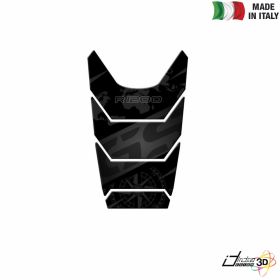 TANKSCHUTZ AUFKLEBER BEHARZTE SCHWARZ SILBER FUR BMW R 1200 GS 2008-2012