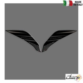 ADESIVI LATERALI RESINA NERO ARGENTO FOR