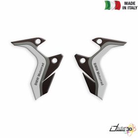 RADIATOR COVERS STICKERS RESINED BLACK SILVER FITS BMW R 1200 GS 2017-2018