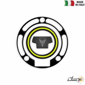 FUEL CAP STICKER RESINED BLACK YELLOW FITS YAMAHA MT-10 1000 2016-2018