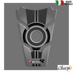 TANKSCHUTZ AUFKLEBER BEHARZTE SILBER FUR BMW F 800 R 2012-2014