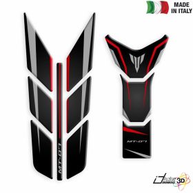 TANK PAD STICKER RESINED SILVER RED FITS YAMAHA MT-07 700 2018-2019