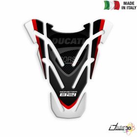 TANKSCHUTZ AUFKLEBER BEHARZTE WEISS FUR DUCATI MONSTER 821 2014-2017
