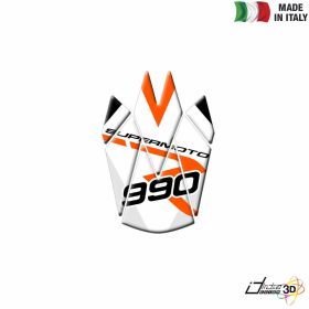 PROTEGE RESERVOIR ADHESIF RESINE BLANC POUR KTM SM R SUPERMOTO R 990 2009-2014