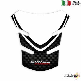 PROTEGE RESERVOIR ADHESIF RESINE BLANC POUR DUCATI DIAVEL 1200 2010-2014