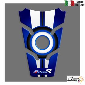TANK PAD STICKER RESINED WHITE BLUE FITS BMW F 800 R 2012-2014