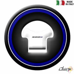 ADESIVO TAPPO BENZINA 3D BIANCO BLU FOR
