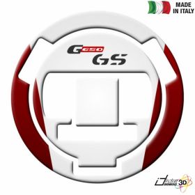 FUEL CAP STICKER RESINED WHITE RED FITS BMW G 650 GS 2010-2016