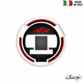 FUEL CAP STICKER RESINED WHITE RED FITS BMW S 1000 RR 2017-2018