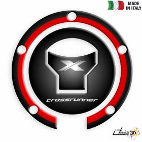 FUEL CAP STICKER RESINED WHITE RED FITS HONDA CROSSRUNNER 800 2015-2018