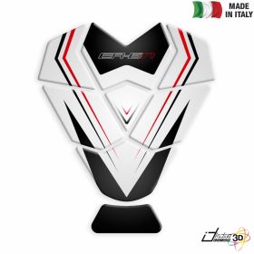 TANK PAD STICKER RESINED WHITE RED FITS KAWASAKI ER-6N 650 2015-2016
