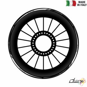 RIM STICKERS BLACK SILVER FITS BMW R 1200 GS ADV 2014-2018