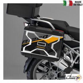 SIDE CASES STICKERS BLACK YELLOW FITS BMW R 1250 GS 2019-2019
