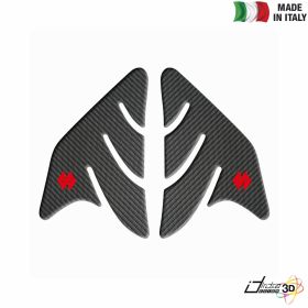 ADESIVI 3D CARBONIO PROTEZIONI LATERALI SERBATOIO COMPATIBIBILI PER MOTO SUZUKI