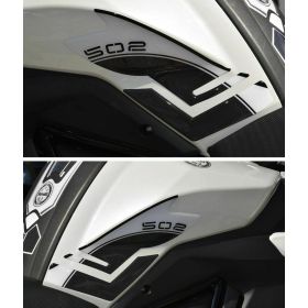 BENELLI TRK 502 2017-18 ADESIVI RESINATI PROTEZIONI LATERALI SERBATOIO - BIANCO