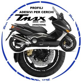 IRIDEA DESIGN -WHE-YAM-T04-BL MOTORCYCLE RIM STICKERS