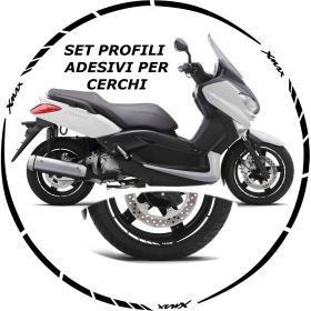 AUTOCOLLANTS DE JANTE DE MOTO IRIDEA DESIGN -WHE-YAM-XMA-BK