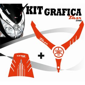 IRIDEA DESIGN -YPS-COD-T08-RE MOTORCYCLE  STICKERS